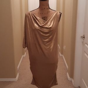 Gold Silk Shimmery Dress